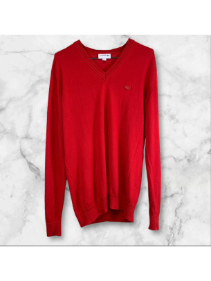 Pull Lacoste rouge. Taille L