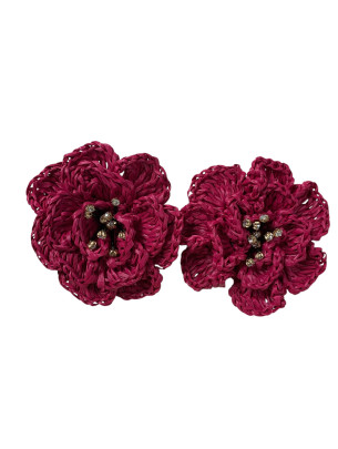 Boucle d'oreille fleurs...